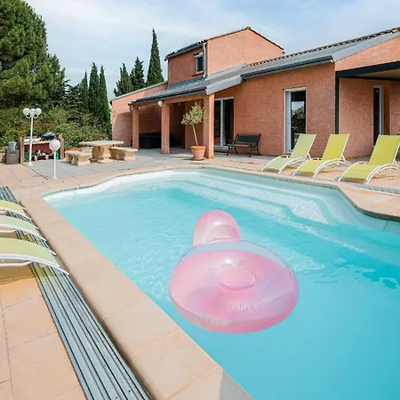 Au Jardin Des Gallinettes Location Piscine Privee Carcassonne *